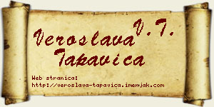 Veroslava Tapavica vizit kartica